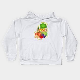 Vegetables Art Kids Hoodie